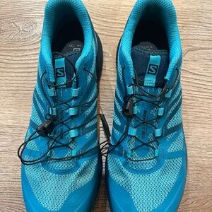 Salomon women’s Teal and Black Athletic Shoes 10.5 (could work for men too)